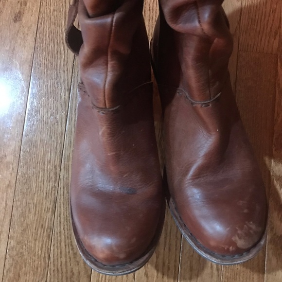 Leather boots, size 10 - Picture 3 of 5